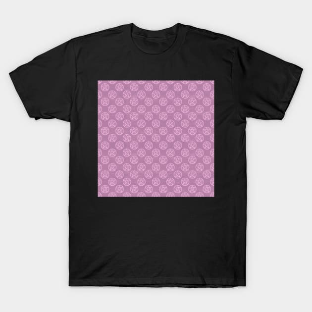 Light Pink Stone Pentagrams T-Shirt by stickypixie